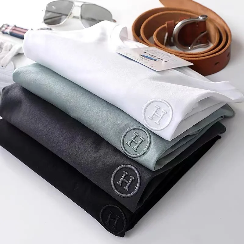 Manufacturer Custom Clothing T Shirt OEM High Quality Women Men Custom logo Embroidered T-Shirt wholesale plain blank tshirts