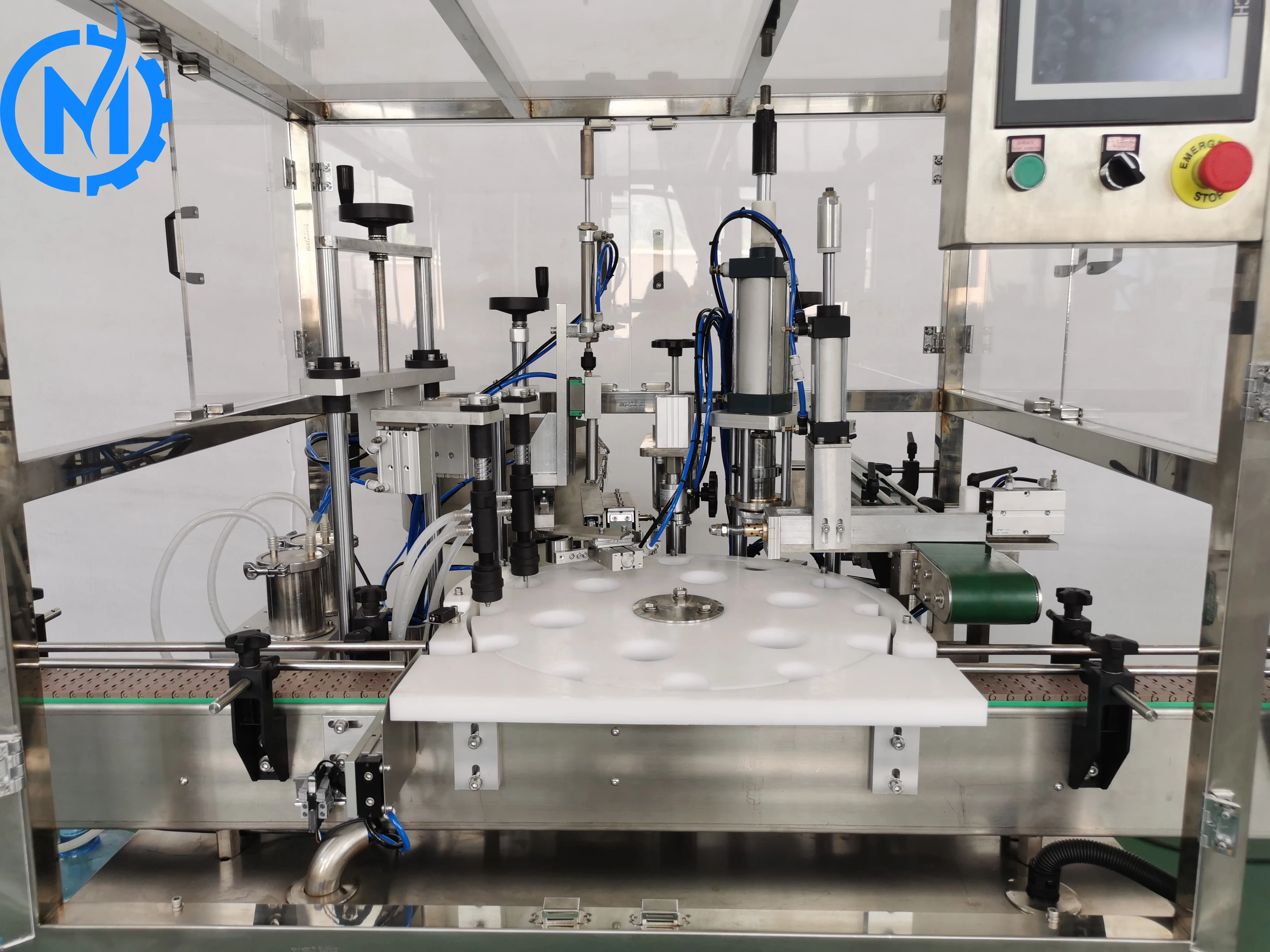 Automatic 50ml 100ml manual vial bottle scent fragrance perfume filling crimping machine