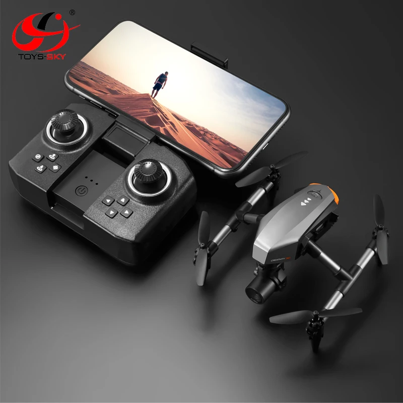 2024 NEW Alloy Mini Drone Unique Design Optical Flow Positioning Headless Mode with Wifi FPV Camera Good Flying for Kids