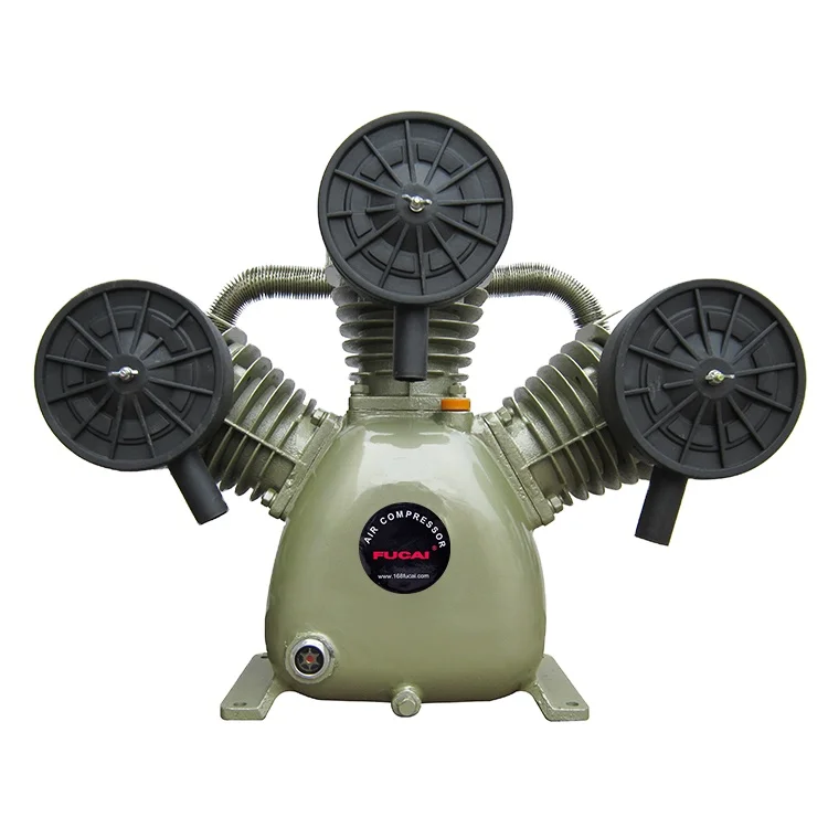 FUCAI Chinese manufacturer brand 7.5kw 10hp high quality piston compressor pump head 3*90