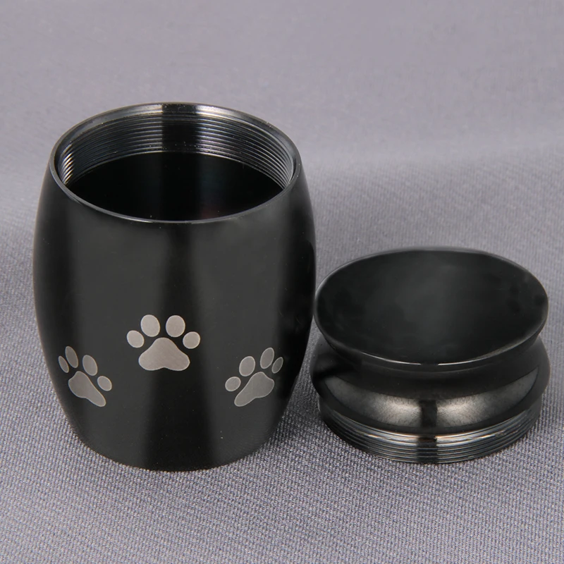 Customized Unique Cremation Urns Pet Metal Pet Golden Silver Rose Gold Memorial Urn Ashes