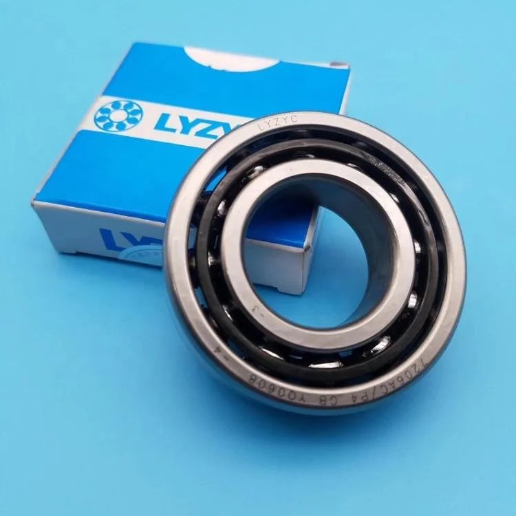 High Precision LYZYC Brand Angular Contact Ball Bearing 7206 AC/P4
