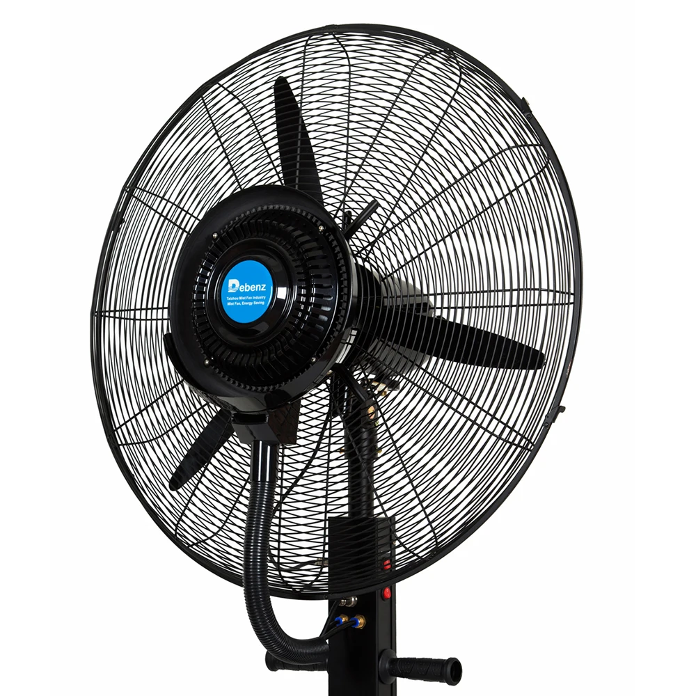 Outdoor pedestal waterproof patio cooling fans with water sprinkler