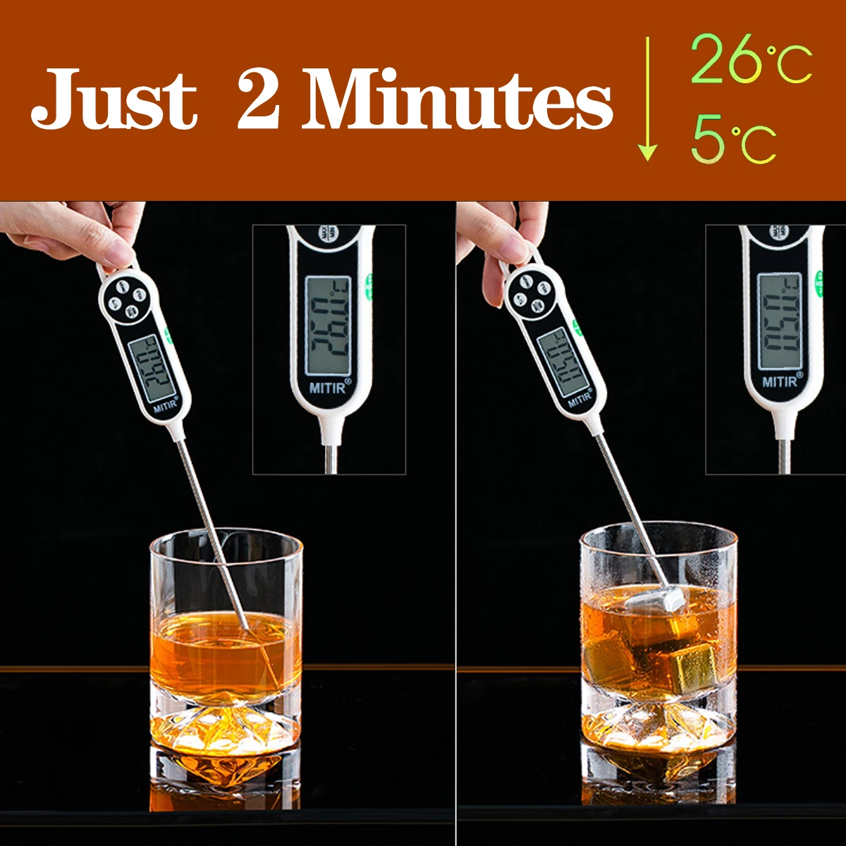 AMAZON Top OEM LOGO  With Ice Tongs  Reusable 304 Stainless Steel Square Ice Cube Wine Whisky Chiller Stones