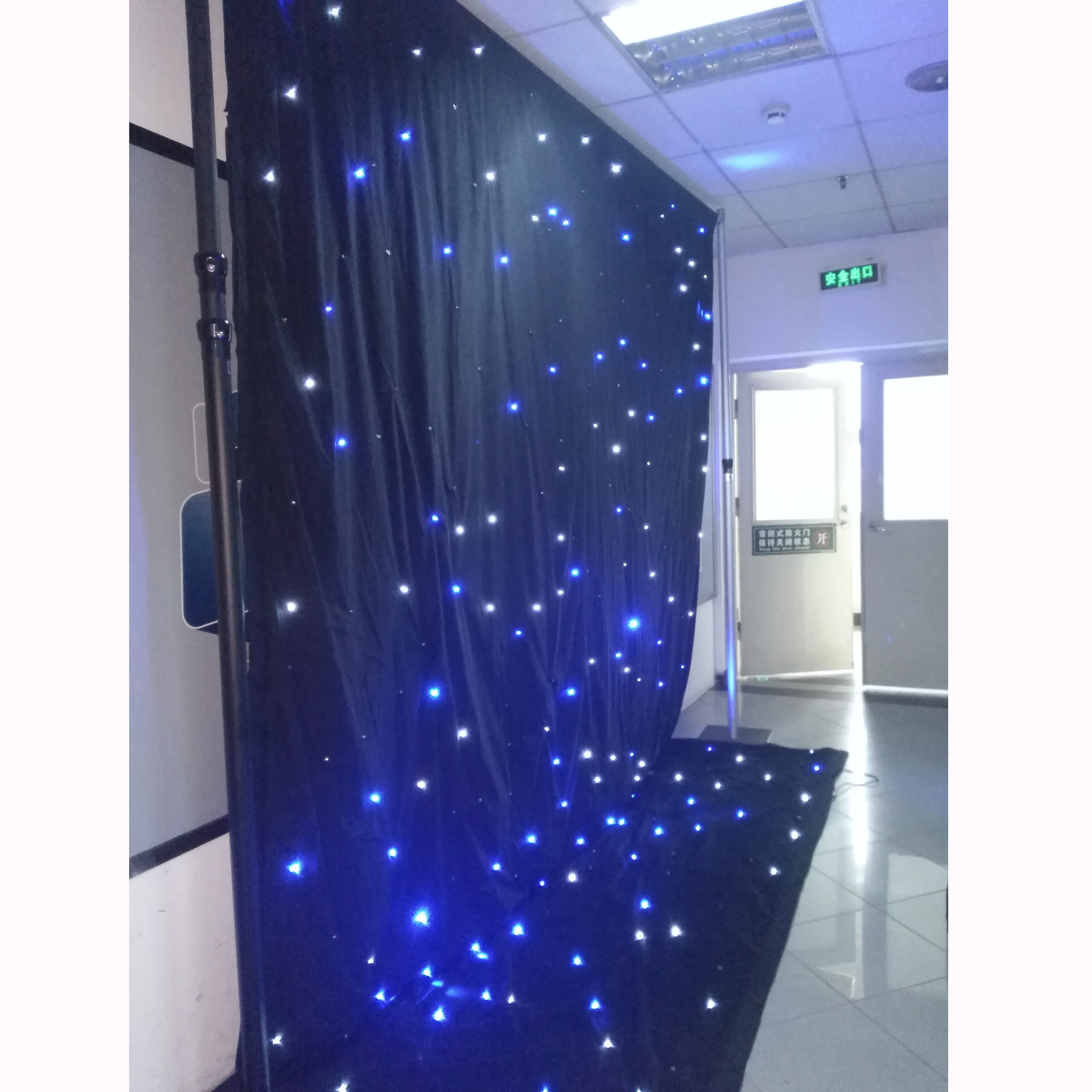 Portable drapes stand pipe and drape backdrop decoration wedding led drapery