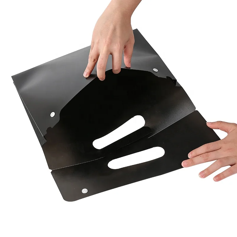 A2 A3 A4 Size Waterproof Document File Clear PP Plastic TWo Snap Button Envelope Document Bag school bag