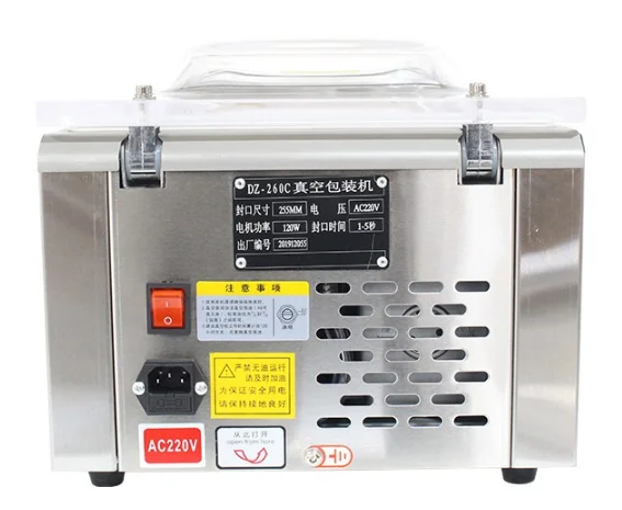 DZ260 Good Quality Mini Vacuum Packing Machine Table Type Vacuum Sealer For Salmon Foie Gras Caviar