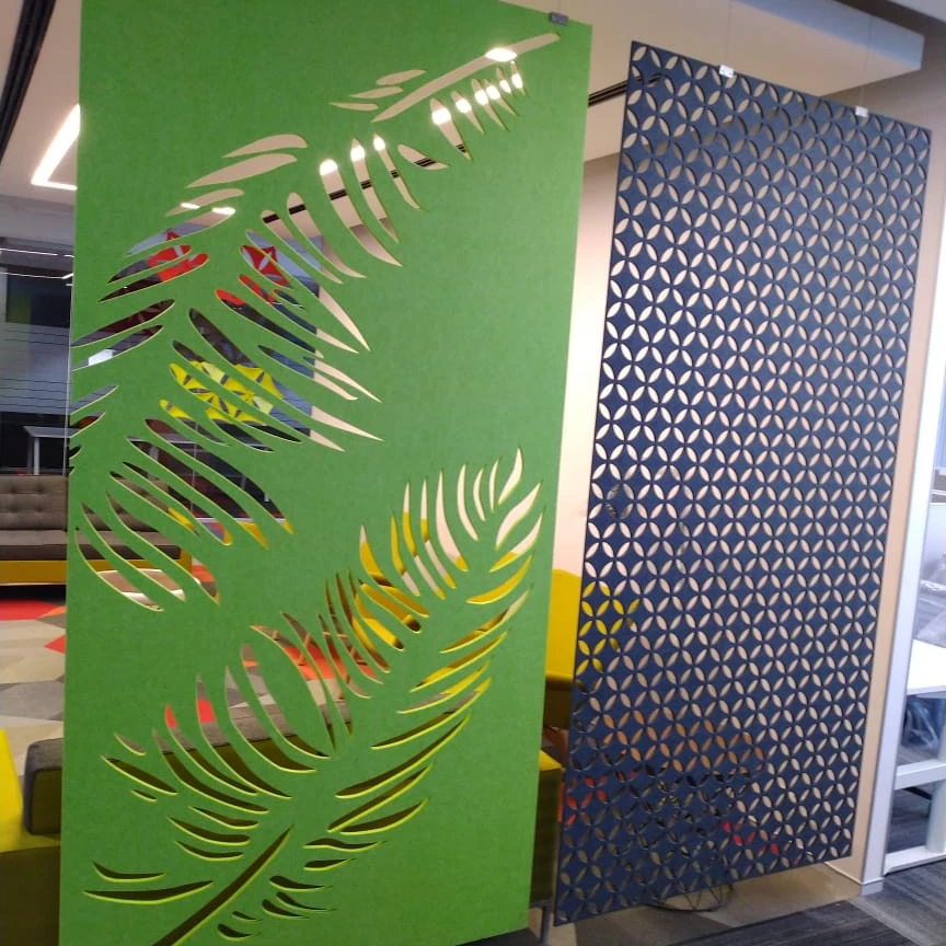 
Изготовленная на заказ войлочная акустическая подвеска 