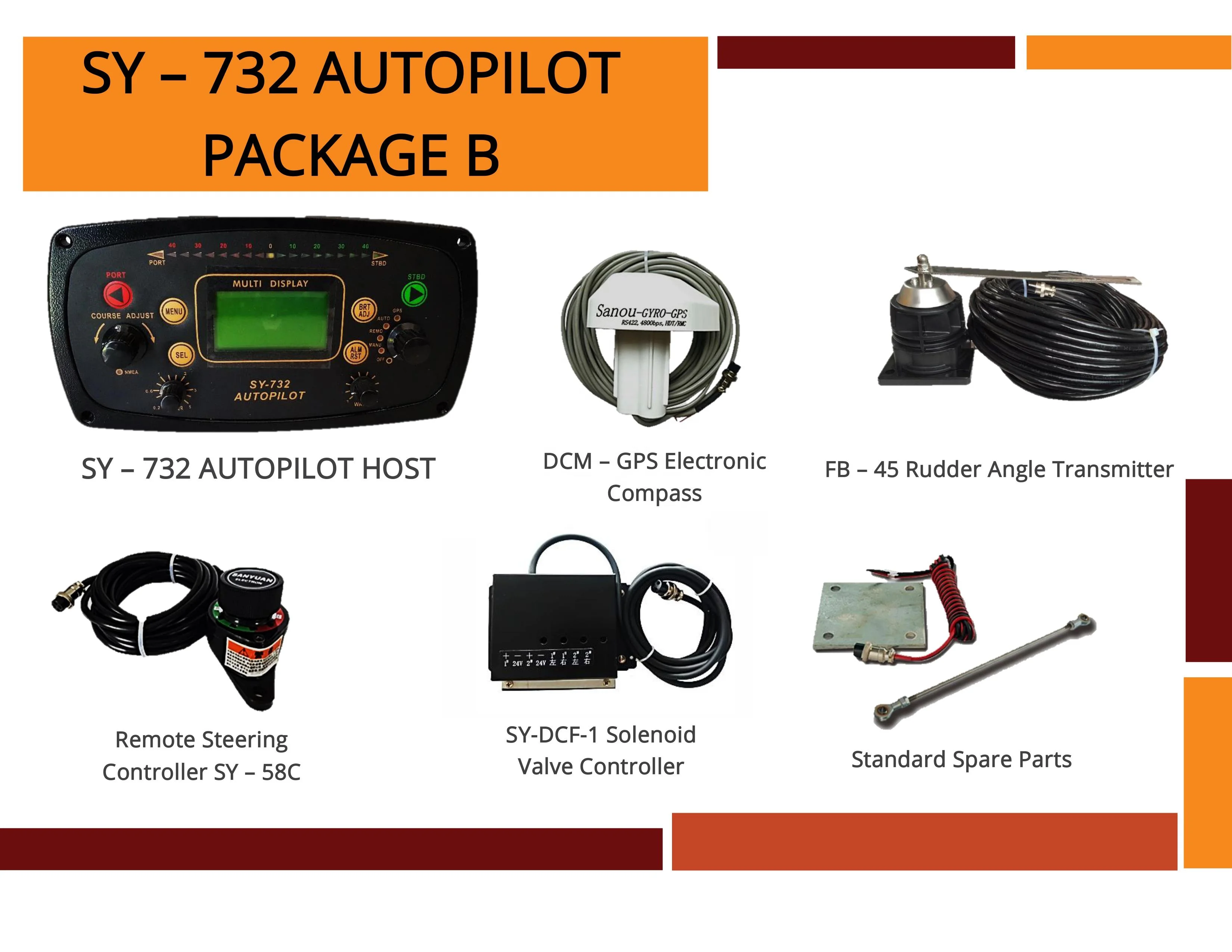 SY-732 B Marine Autopilot System for Vessels, yacht