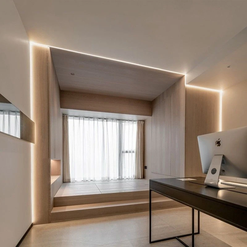 Chasing Flow Water Linear Light Remote Control Running Water Flowing LED Strip Light for Home House Decoration