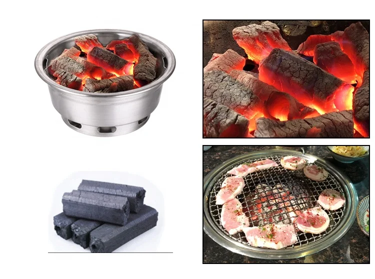 Commercial korean barbecue bbq accessories fire pit heat basin charcoal brazier with great price