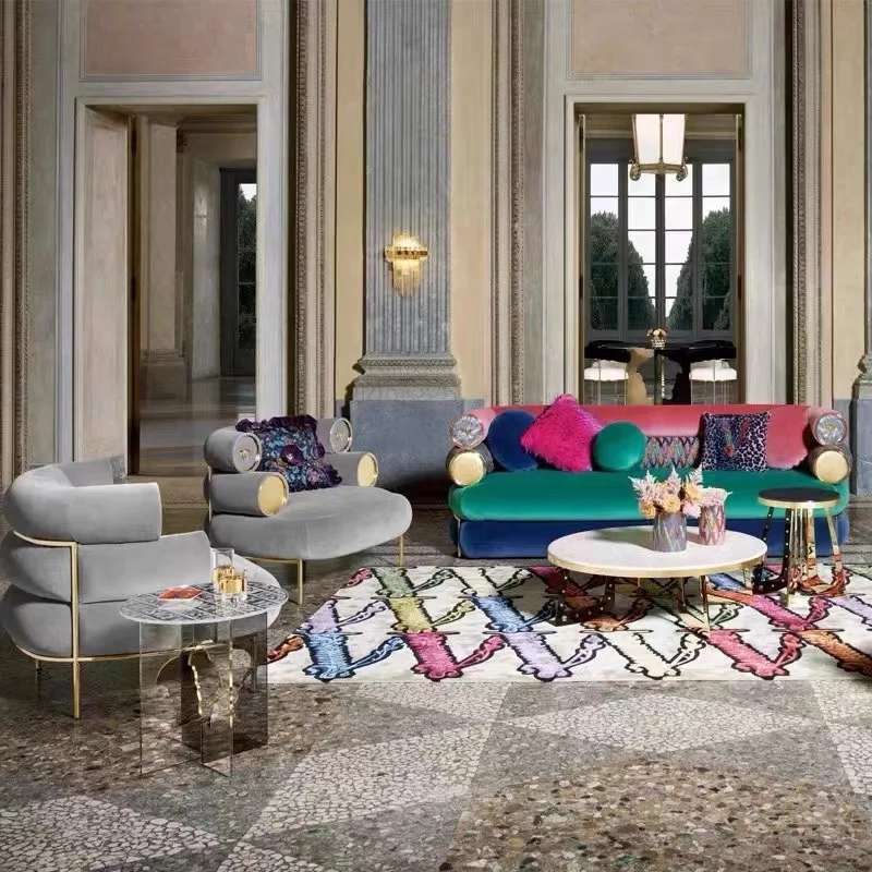 Мебель для дома, роскошный современный диван из нубука, набор диванов для гостиной