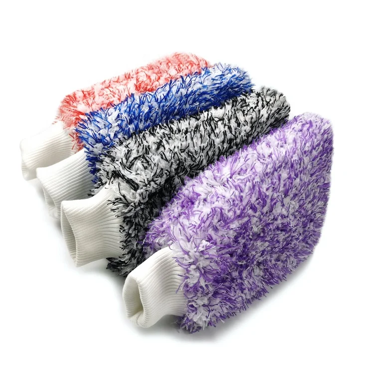 GlossOnly Maximum Absorbancy Glove High Density Microfiber Premium Car Wash Mitt Scrath Free Perfect For Everyday Detailing