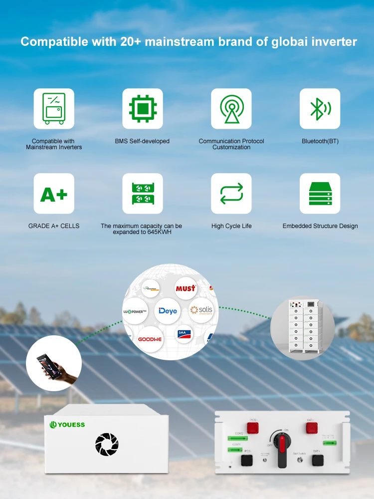 512v 100Ah HV battery system Solar Inverter 51.2v 100Ah Lifepo4 Battery Cabinet Server Rack Mount Lithium Ion Phosphate Battery