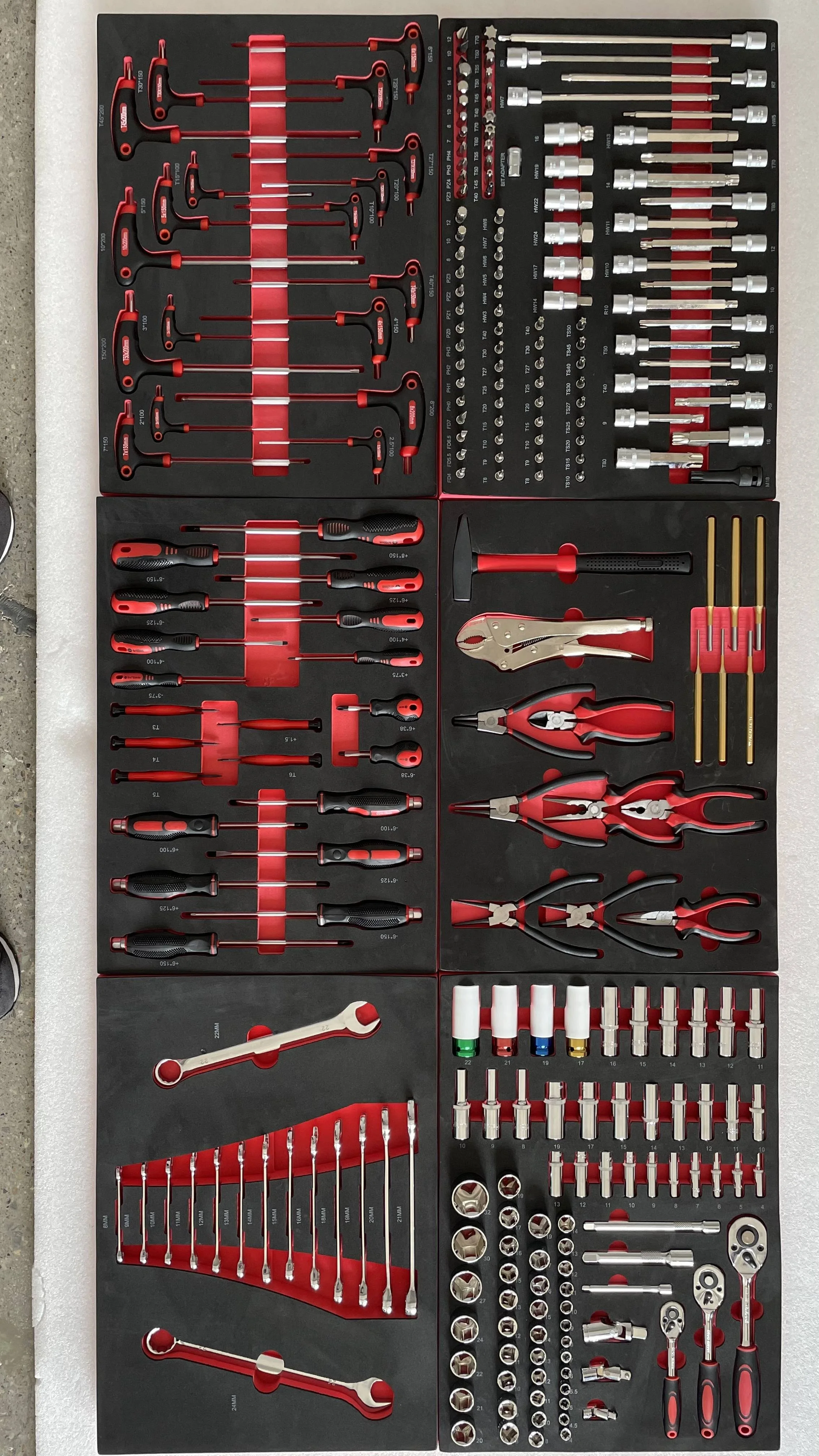 258 Pcs Professional Chrome Vanadium Mechanical Tool Set Box For Auto Repair Herramientas General