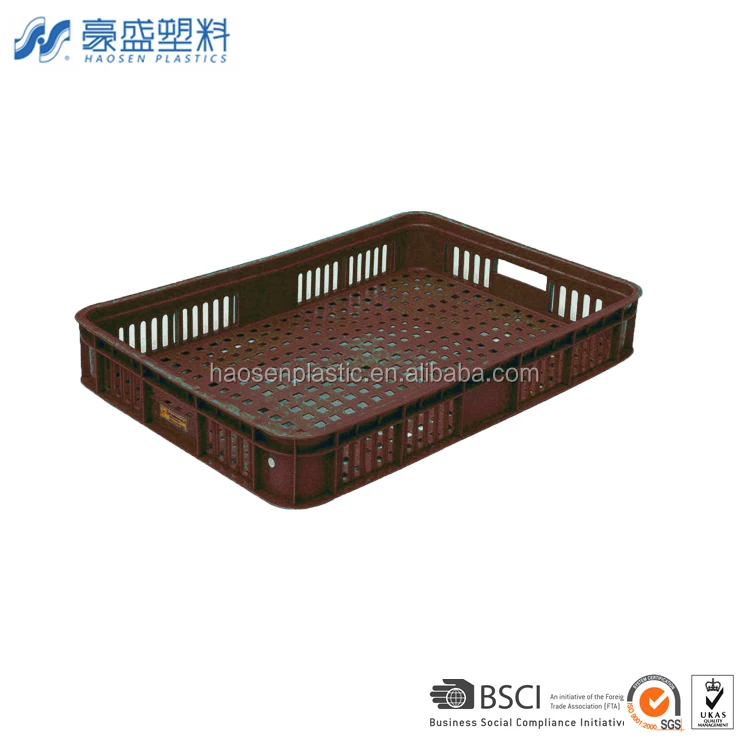 Heavy-Duty Plastic Crate Recyclable Mesh Style Storage Cage Poultry Basket for Bottle Shipping PP Material on Sale