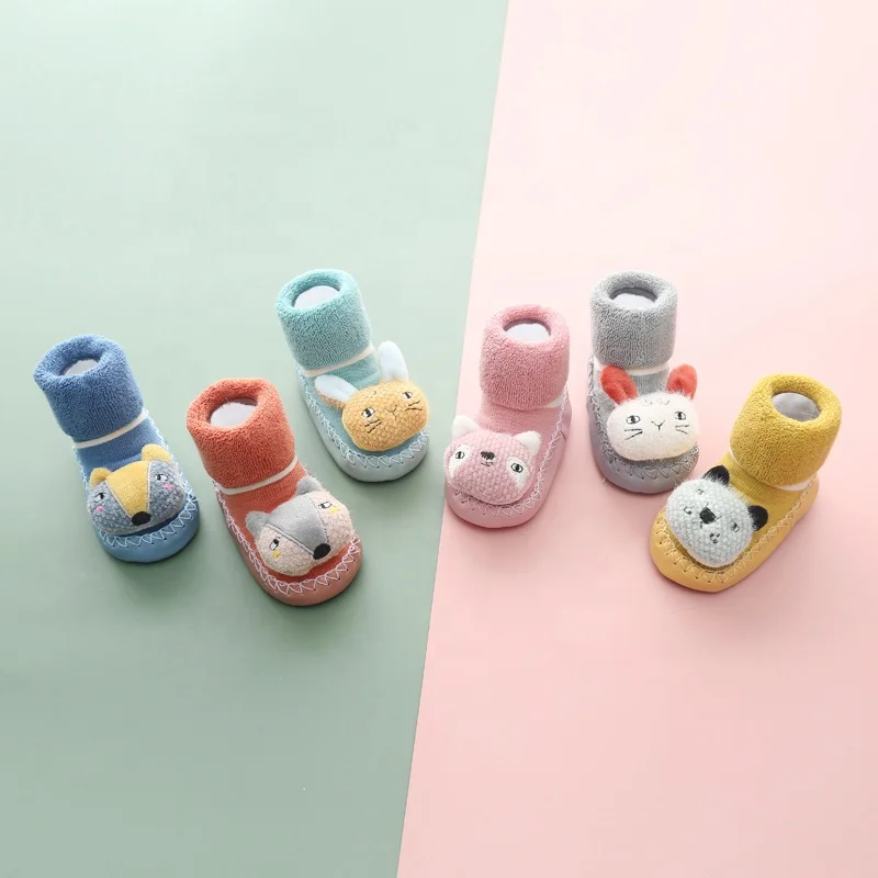 
Custom Design Shoe Socks Colorful Cute doll Baby Socks Organic Cotton Autumn Winter Kids Knee High Ribbed Baby Winter Socks 