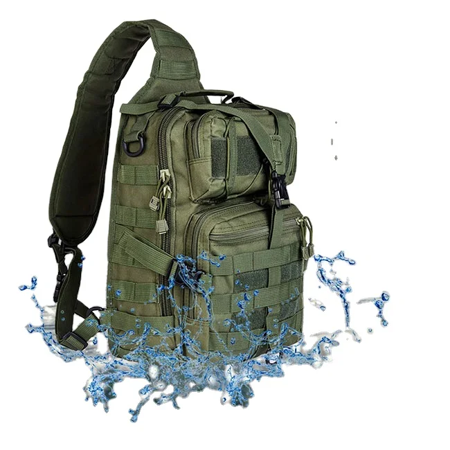Large-Capacity One-Shoulder Tactical Chest Bag Breathable Hunting Hiking Camouflage Backpack Strap Outdoor Crossbody Design