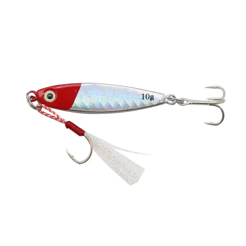 Hot 7g 10g 15g 20g 25g 30g Metal Jig Speed Sinking Luminous Simulated Bait Slow Pitch jigging Lure Lead Fish Lure with hook