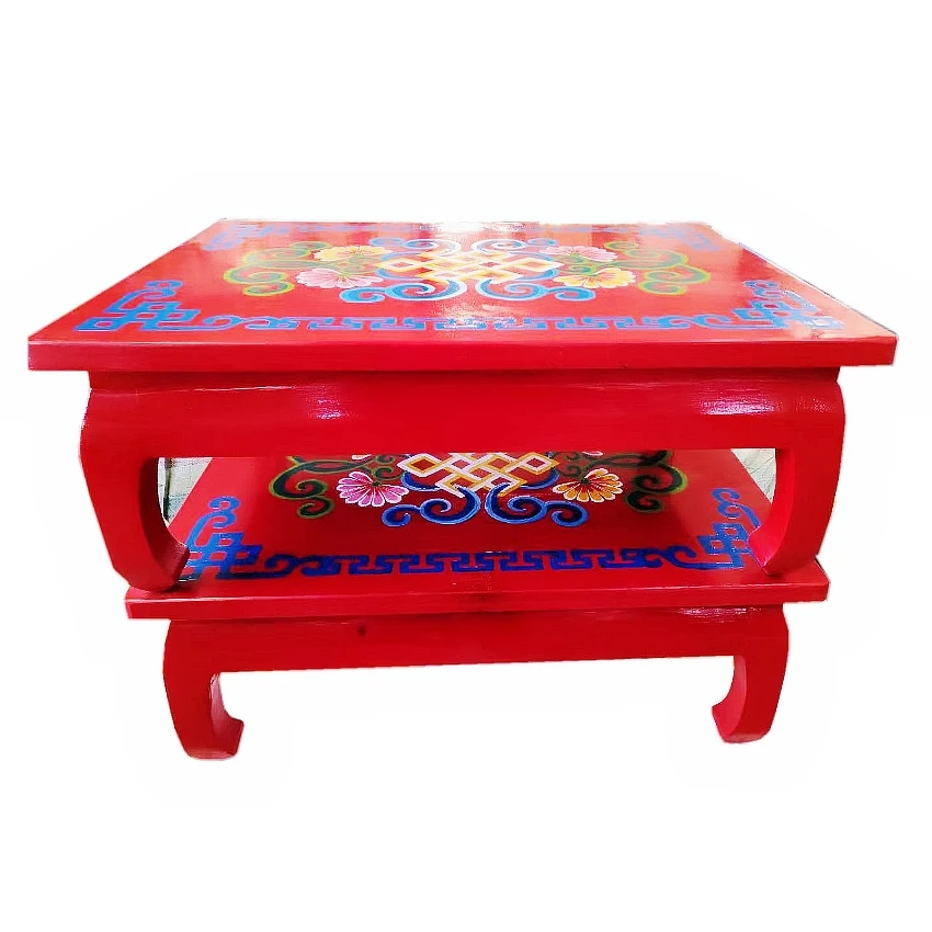 Hand-painted Red Table