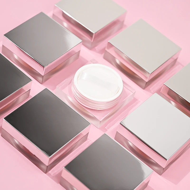 Custom Logo Setting Foundation Makeup 15 Colors Different Skin Tones Sliver Lid Waterproof Oil Control Long Lasting Loose Powder