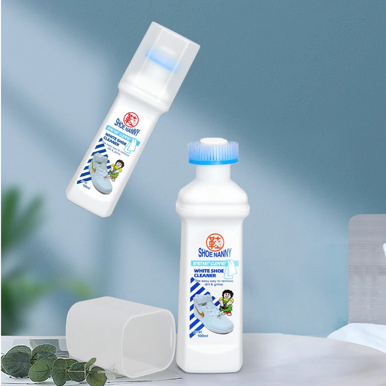 Factory Wholesale Nautral liquid sneaker shoe cleaner care solution set shoe cleaning kit with brush head