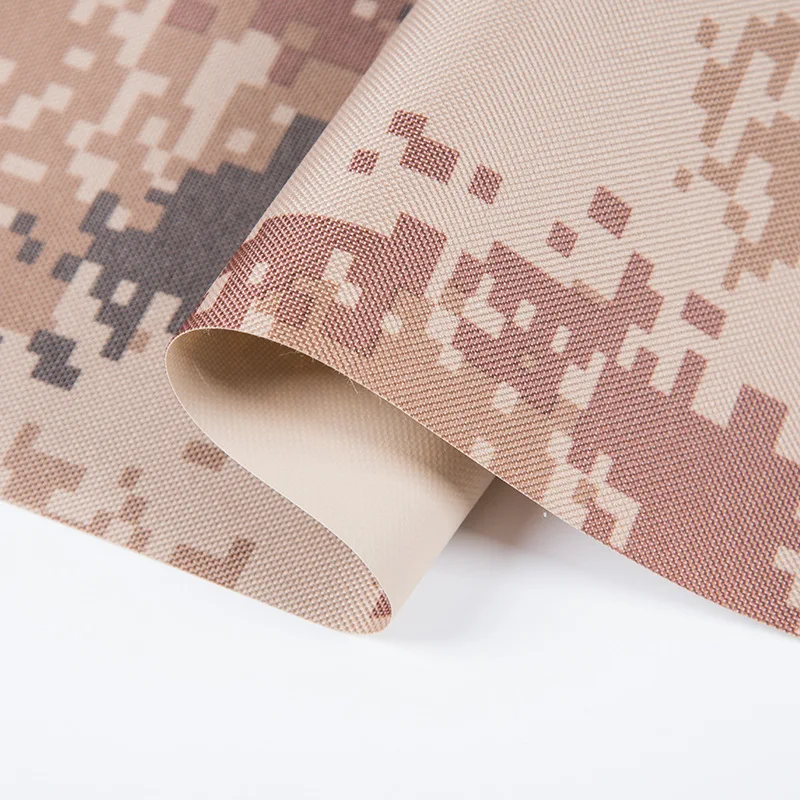 
600D PVC Coated 350gsm Printed Polyester Army Camouflage Ripstop Oxford Fabric For Tent Bag Backpack Luggage Tactical Vest Trap 