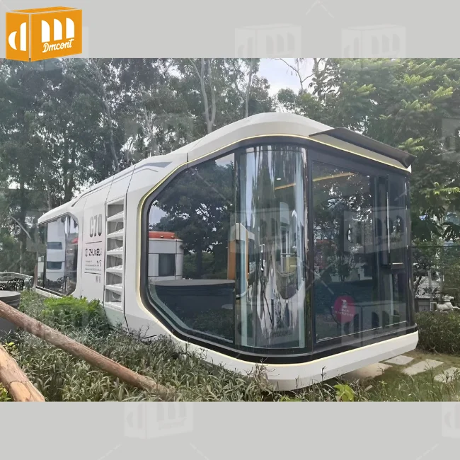 Luxury Portable Building Prefabricated 20Ft Mobile Detachable Hotel Modular Ship Container Space Capsule House For Camping Trip