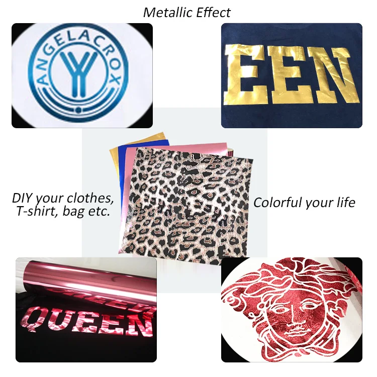Customize High Quality Designs Flex Soft Matealic Fabric Type Heat Transfer Sheets