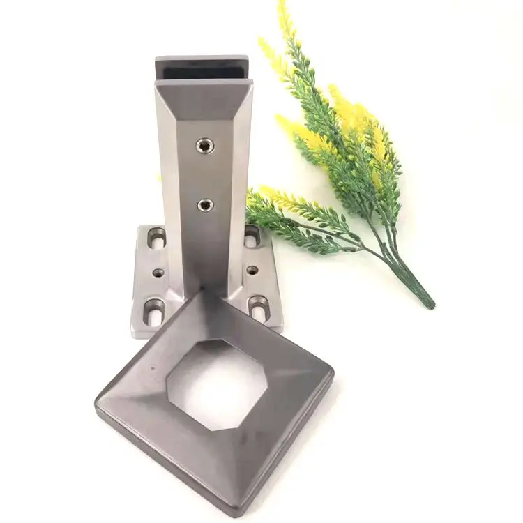 Adjustable stainless steel 2205 satin brushed glass spigot on sale for frameless pool glass fencing