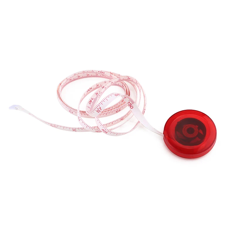 150Cm 60 Inch Hot Sale Round Mini Sewing Cloth Tailor Fabric Metric Inch Retractable Measuring Tape,Pvc Measuring Tape