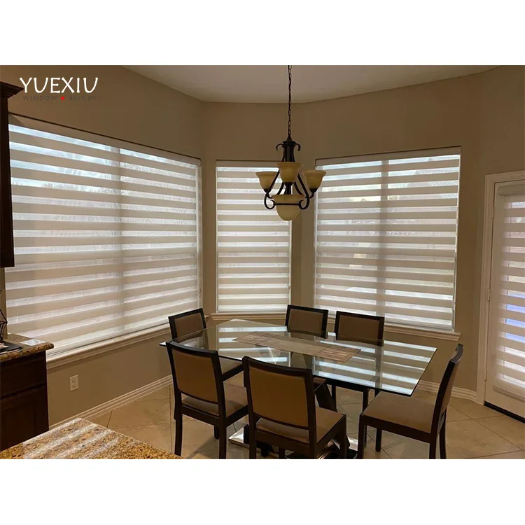 New Design Indoor Decoration Vertical Window Blind Shade High Quality Blackout Zebra Roller Blinds Fabric Manufacturer