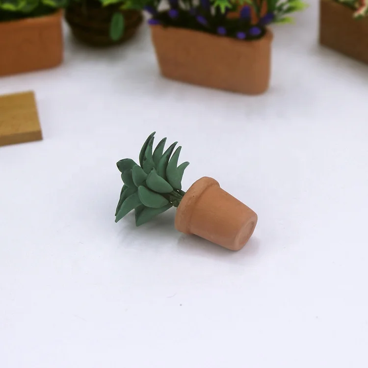 Dollhouse Indoor Decorative Artificial  Miniature Potted Plants Toys