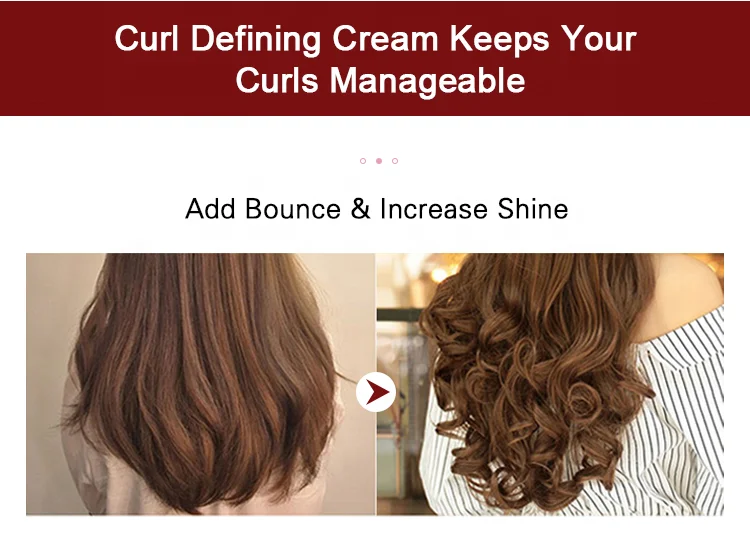 New Products Strong Hold Smooth Hair Curling Up Curl Enhancers Defining Curly Hair Cream