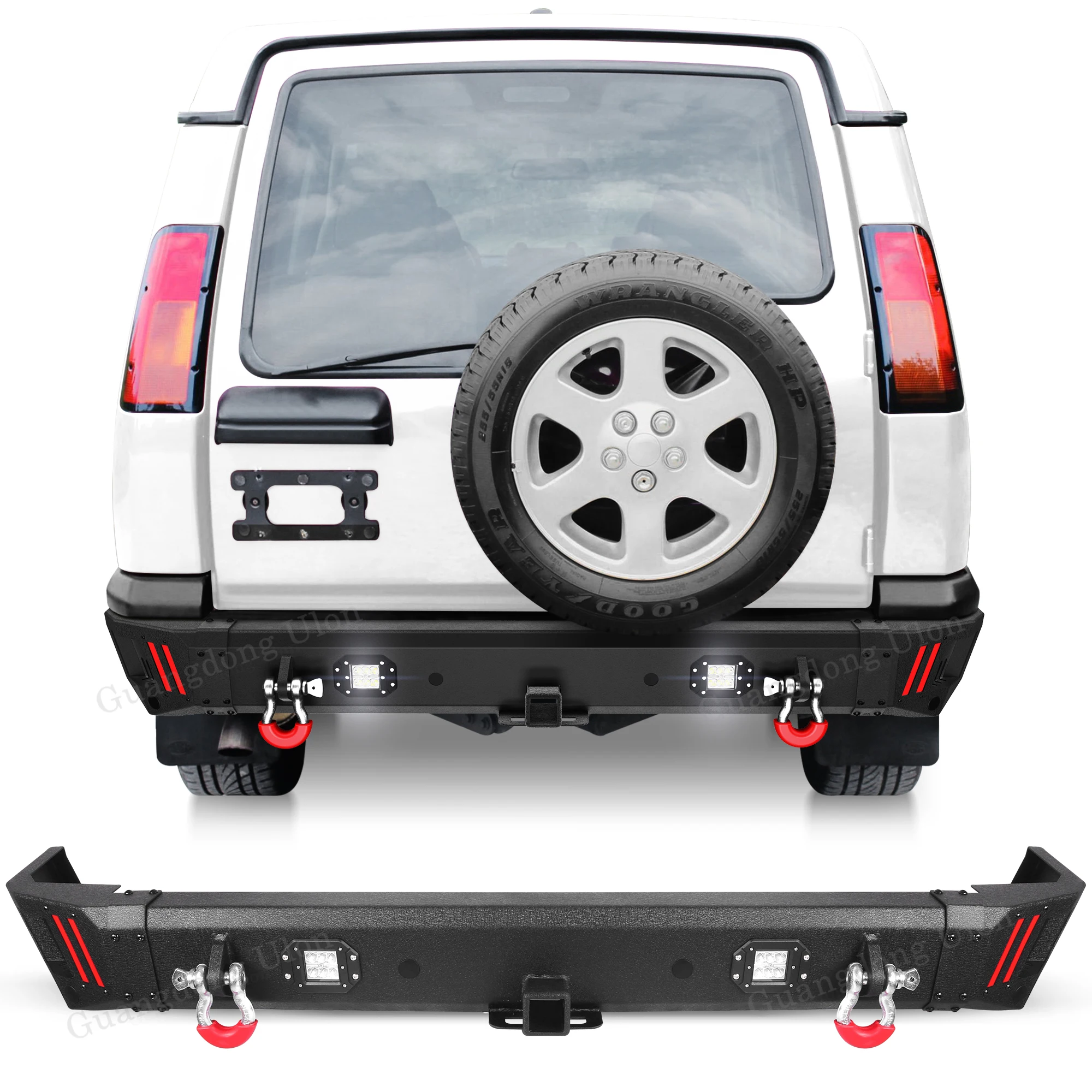 High Quality OEM Off-Road Rear Bumper Fit 1999-2004 Land Rover Discovery 2 Rock Crawler Bumper Equipped car accessories