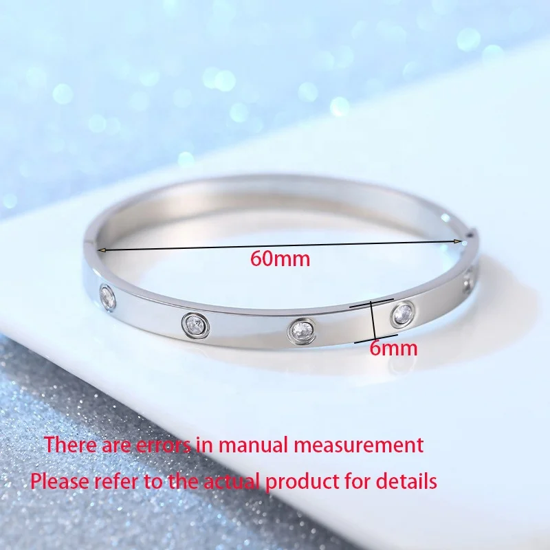 Pop Fashion Couple Diamond Bracelet gold plated bracelet stainless steel jewelry set bracelets women luxury