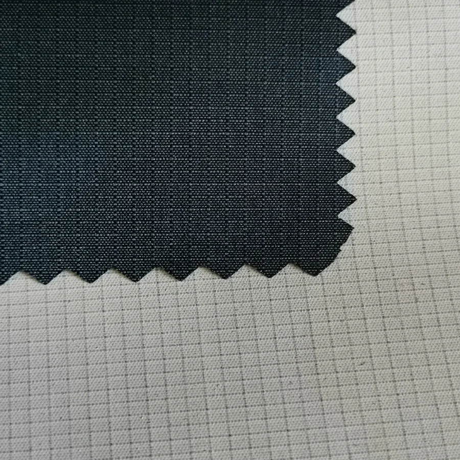 100% polyester ripstop microfiber peach skin PU milky coated waterproof  breathable and moisture permeable wicking fabric