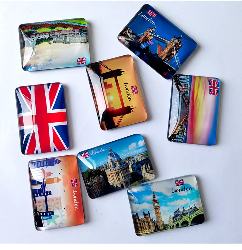 Home decor fridge magnetics wholesale custom 3d polyresin fridge magnet refrigerator stick sticker