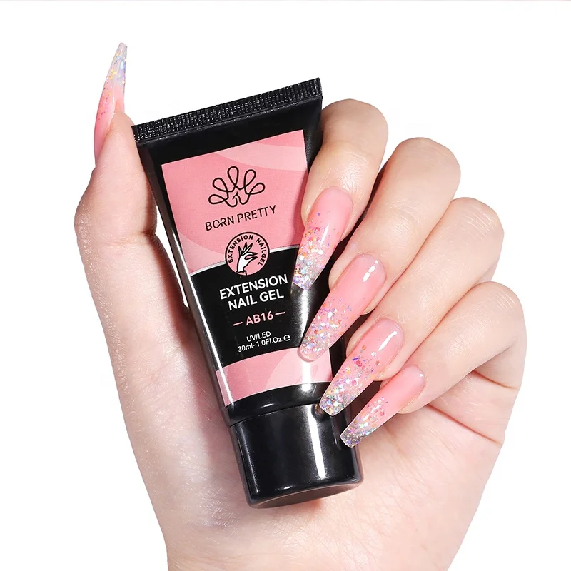 BORN PRETTY OEM Acrylic Extension Solid Builder Nail Gel Private Label Custom Logo No Burn Acryl Poly Gel Nails in Tube
