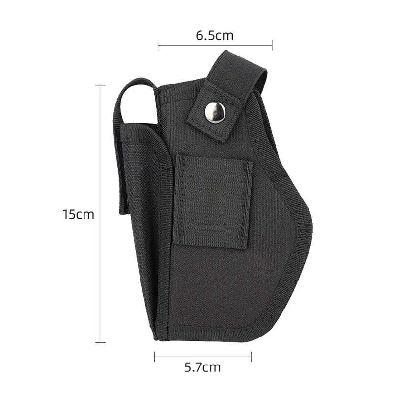 Universal Molle Tactical 9mm Belt Black Nylon Security Duty Pouch Shoulder Concealed Carry Tools Sling Gun Holster Bag