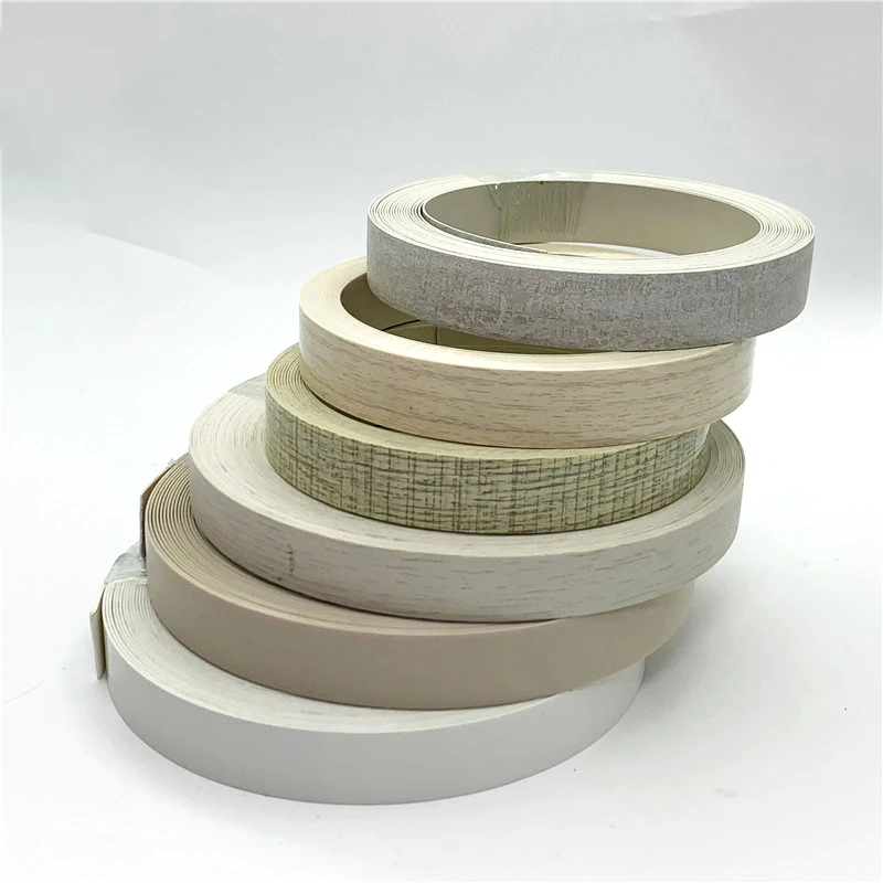 Wood Grain Series Kitchen Cabinets Plastic Pvc Mdf Edge Banding Tape