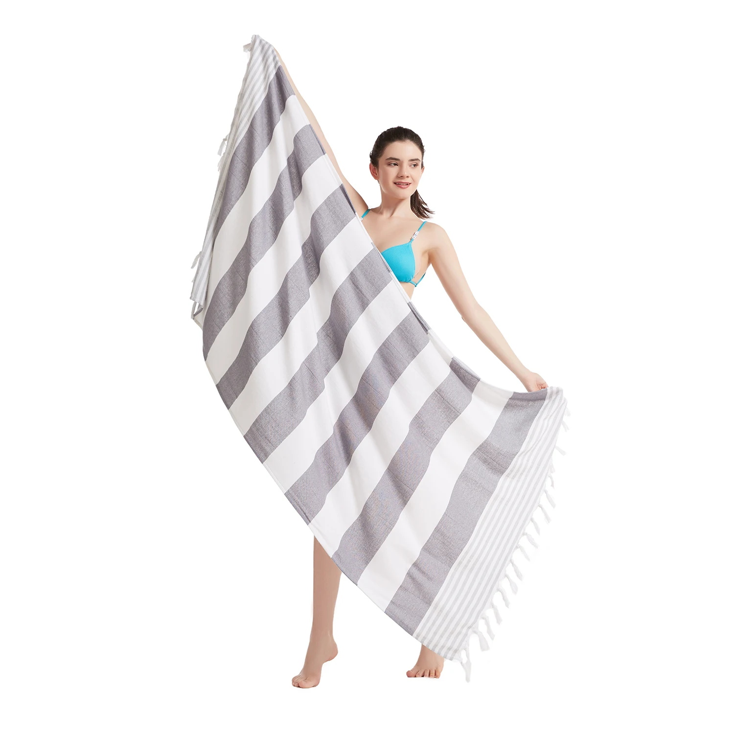 100% Cotton Turkish Bath Towels Quick Dry And Highly Absorbent Sand Free Beach Blanket Oversized Large Turkish Towel