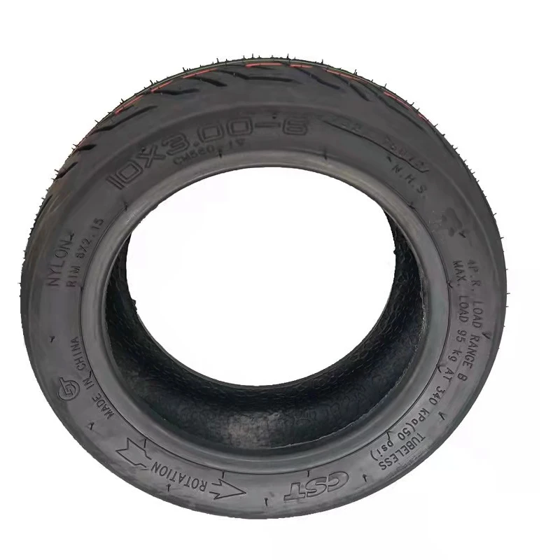 Electric scooter 10 inch balanced outer tire driving  CST 10x3.00-6 vacuum tire