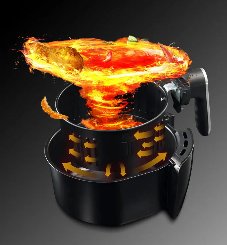 1500w 5.5l 6l 8l Digital Control Air Fryers Visualable Multifunction Electric Air Fryers With Touch Screen