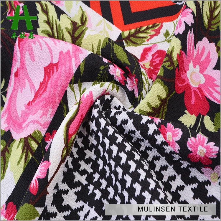 Mulinsen текстиль Новый модный дизайн тканый полиэстер креп шифон пузырьковая ткань