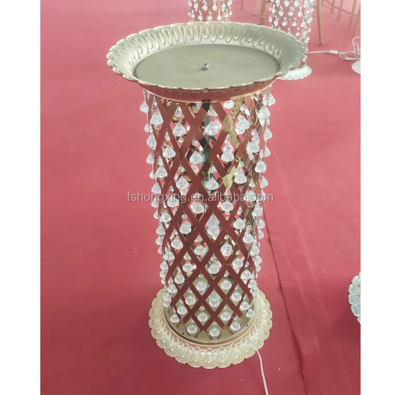 lighted decorative wedding pillars