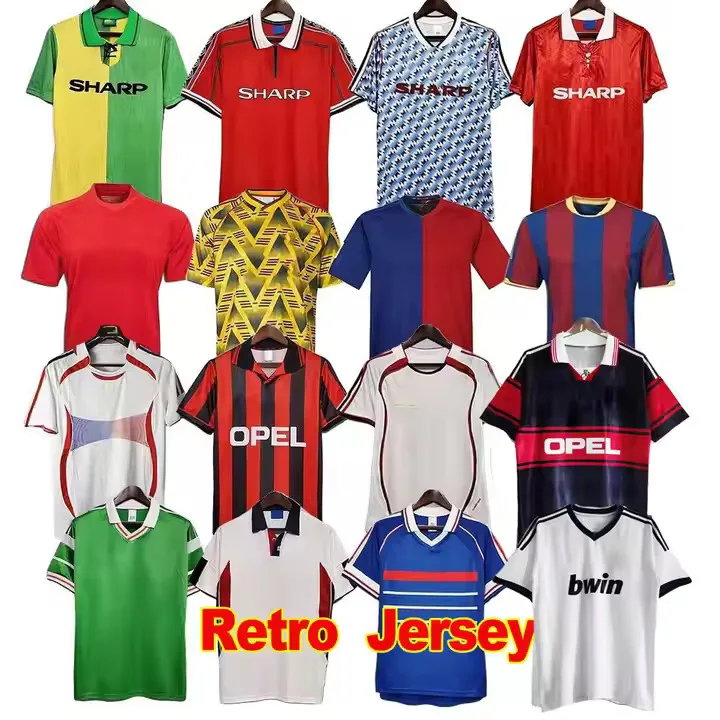 Thailand Quality Breathable National Club Retro Soccer Jersey Classic Football Shirt France Italy Greece Holland Portugal jersey