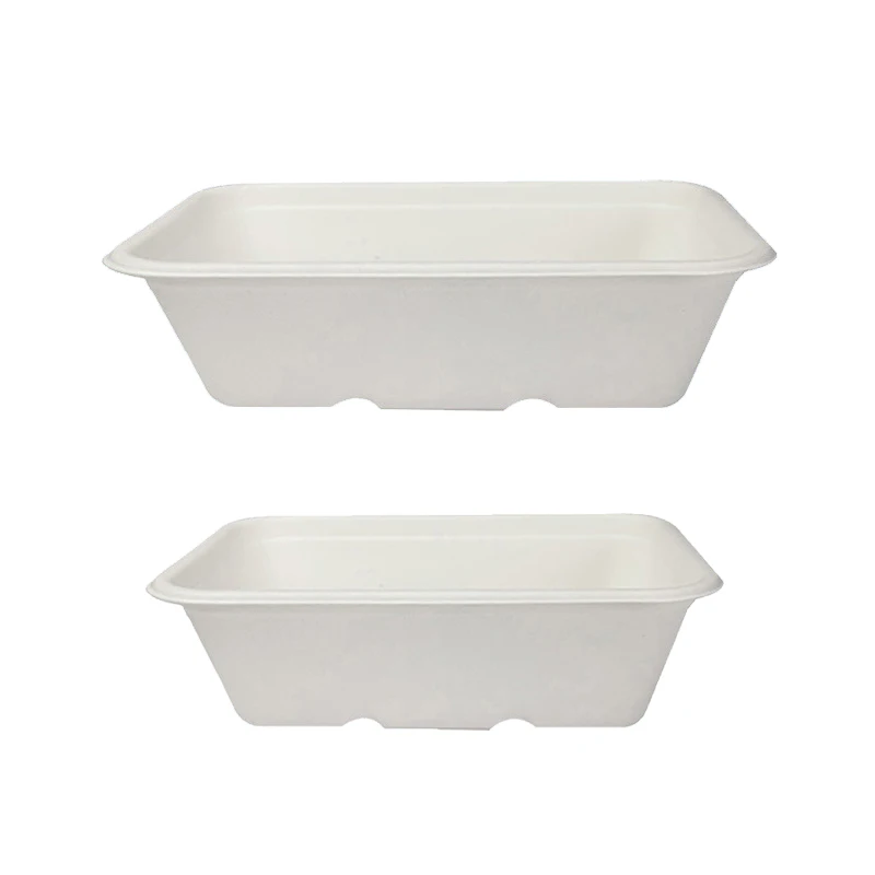Commercial Office Restaurant Packaged Disposable Lunch Box Food Disposable Cornstarch Bagasse Warm Lunch Box Kenya