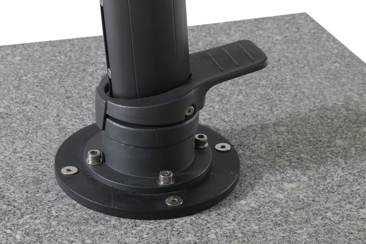 YEEZE Fully Aluminium Commercial Popular Restaurant High-End Led Light Patio Outdoor Umbrella Parasol for Garden