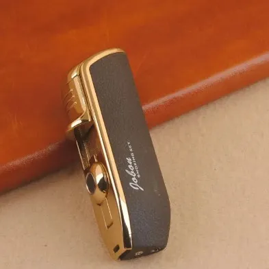 Wholesale High Quality Smoking Accessories Lighter Customized Three Straight Flush Gas Inflatable Windproof Torch Lighter